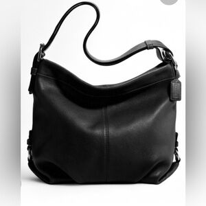 Coach Convertible Hobo Black Pebbled Leather Shoulder Bag, F15064